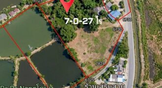 ขายที่ดินผังสีม่วงติดถนน ตำบลบางนาง อำเภอพานทอง ใกล้นิคมอมตะ