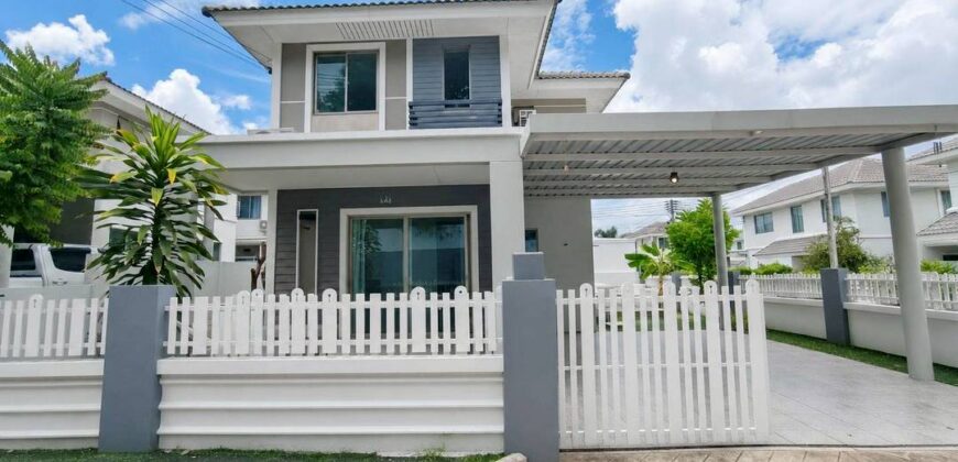 ขายบ้านเดี่ยวสองชั้น หลังหัวมุม ทำเลดี สวนเสือศรีราชา