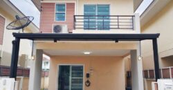 ขายบ้านสองชั้นพร้อมอยู่ มณีรินทร์ วิลเลจ หนองมน-เหมือง พื้นที่กว้าง